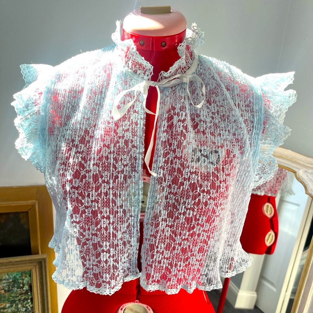 Vintage Sheer Lace Bed Jacket